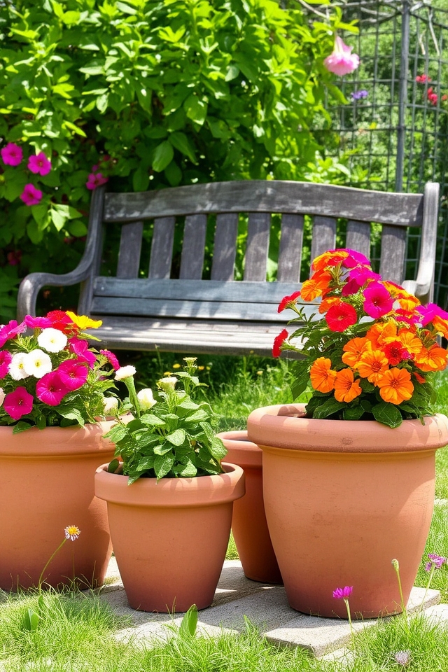 timeless natural garden pots