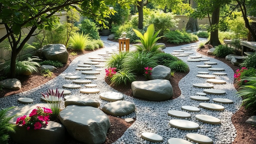 tranquil garden water feature