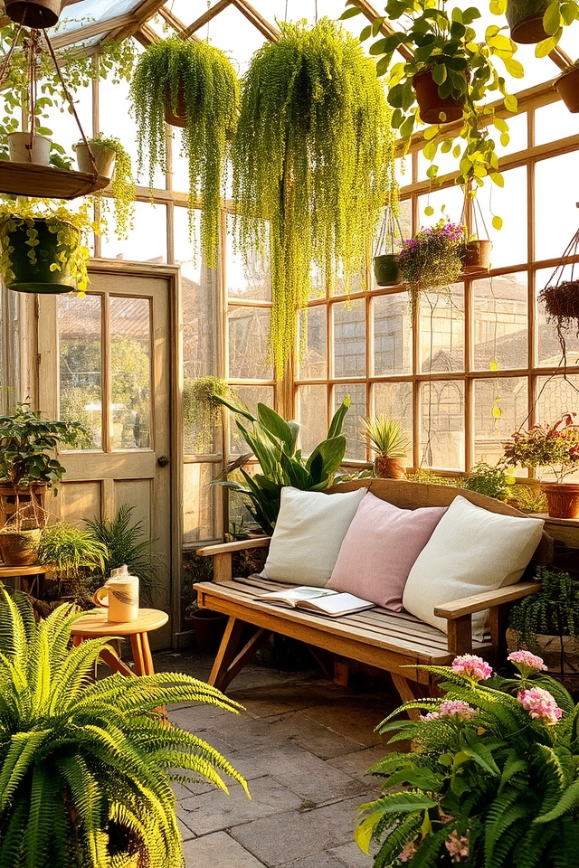 tranquil indoor plant sanctuary