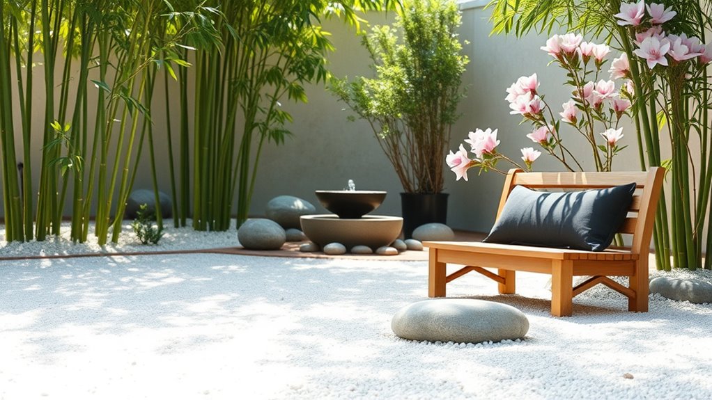 tranquil meditation garden design