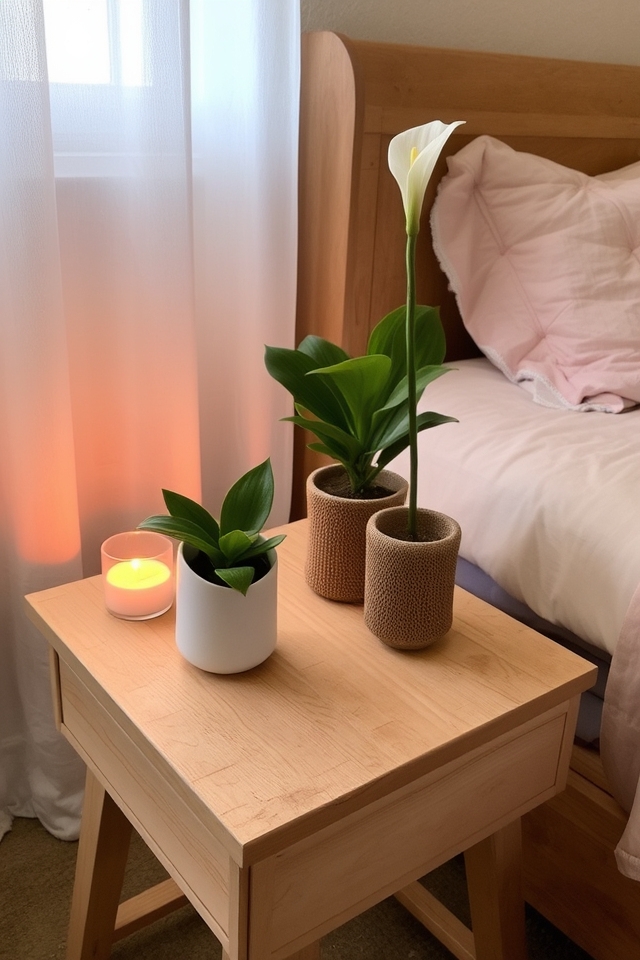tranquil plants for nightstands