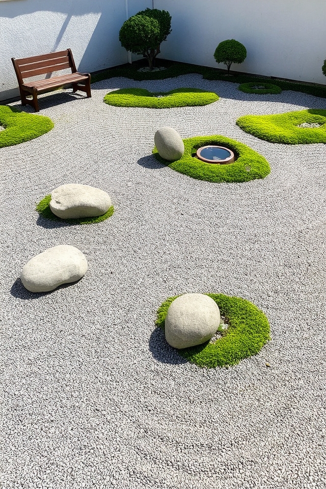 tranquil rock garden design