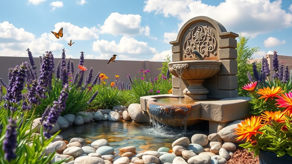 tranquil water feature enhancement