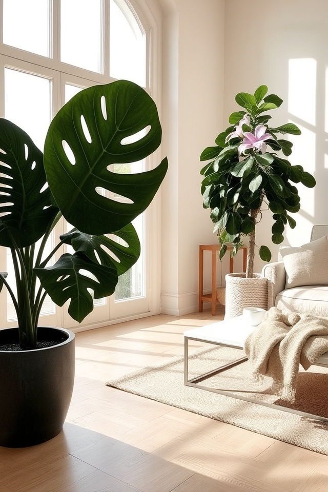 transform space with plants