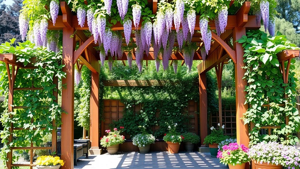trellises enhance garden aesthetics
