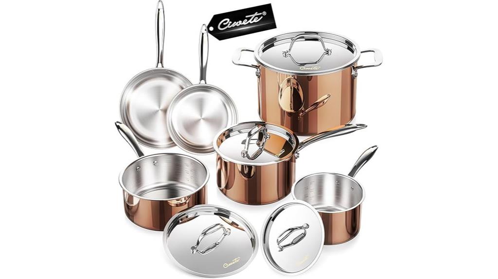 tri ply stainless steel cookware