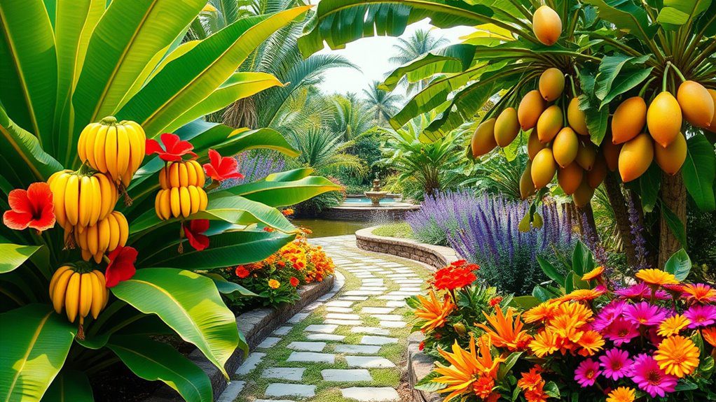 tropical fruit garden design