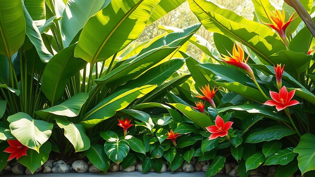 tropical garden tranquility enhanced