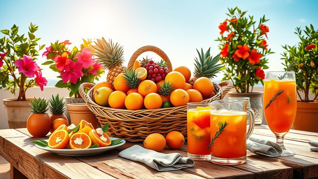 tropical mediterranean flavor celebration