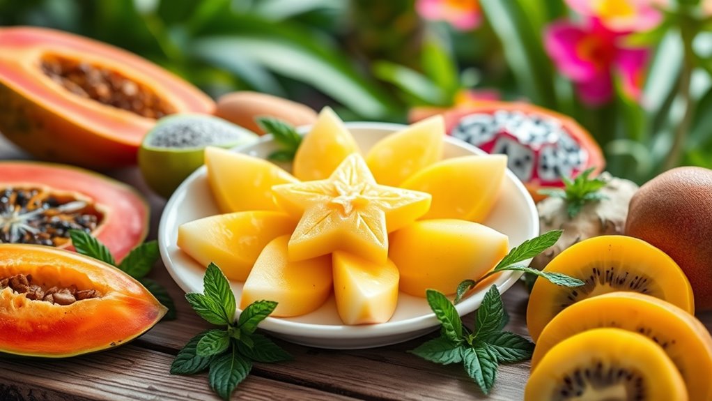 tropical star shaped fruit