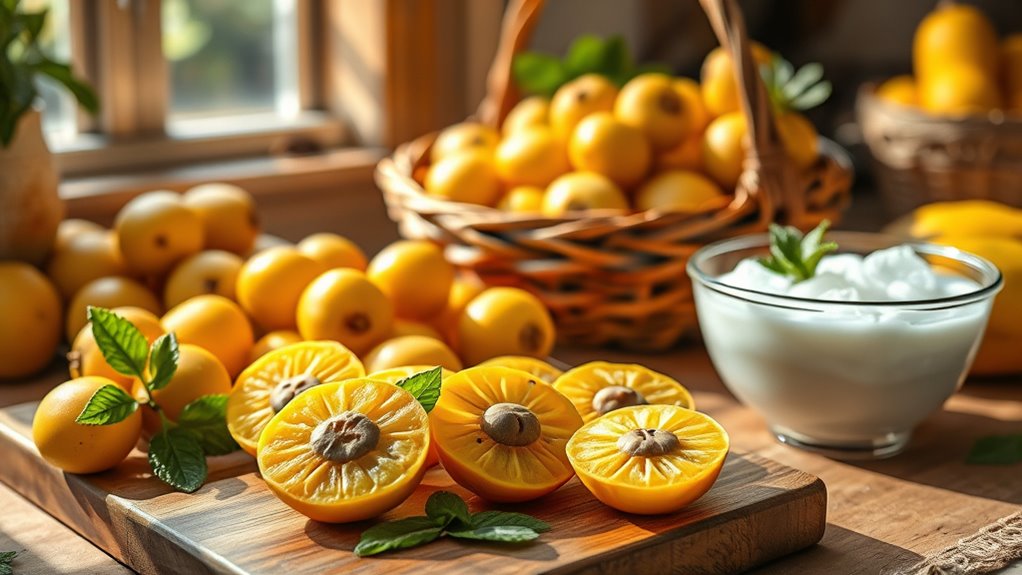 tropical sweet translucent fruit
