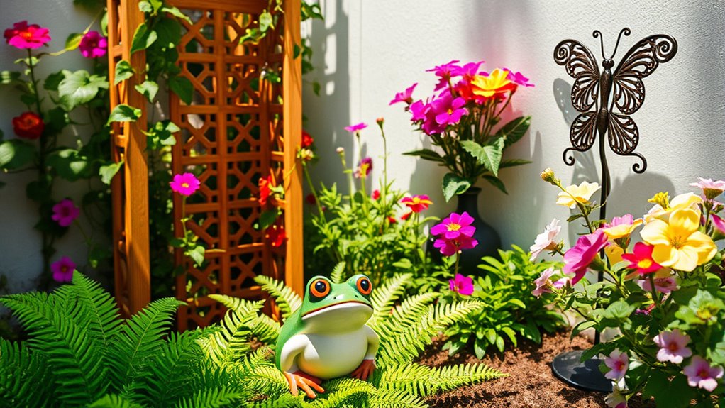 unique garden art focal points