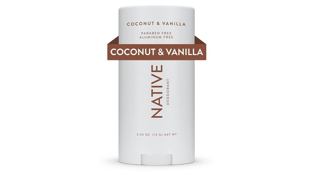 unisex coconut vanilla deodorant