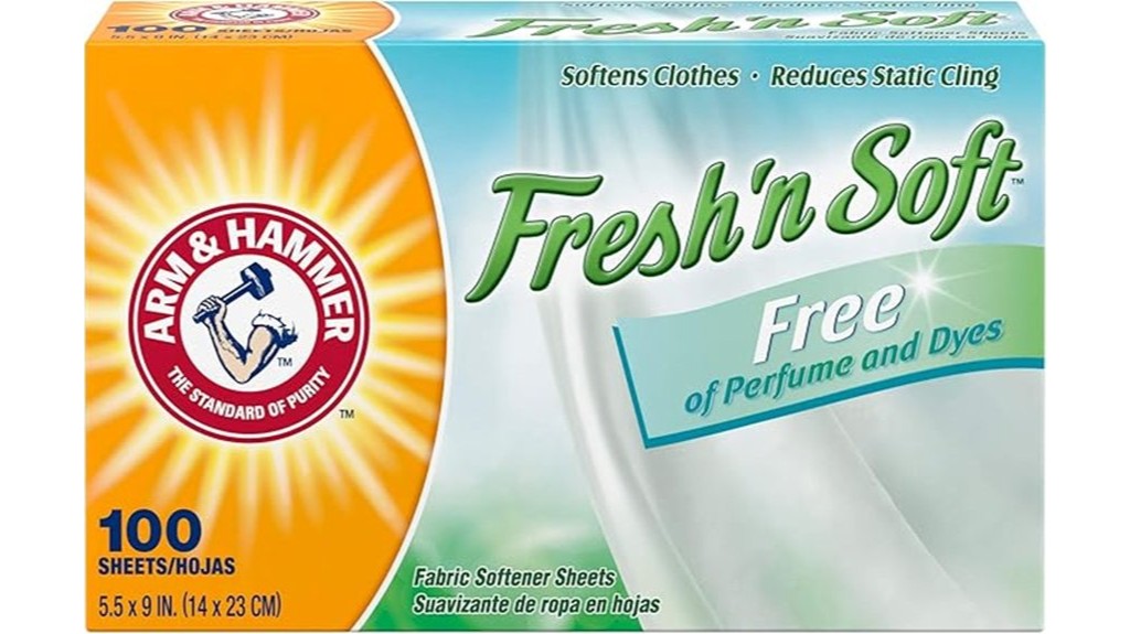 unscented fabric softener sheets