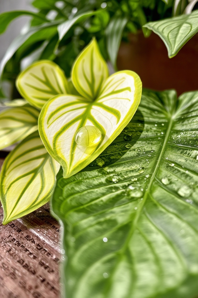 variegated foliage moderate light