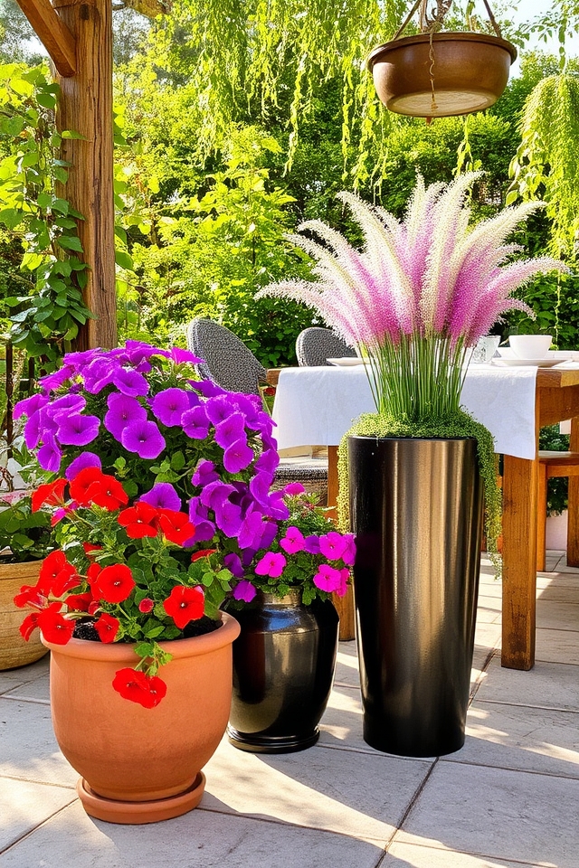 varying height planter arrangement