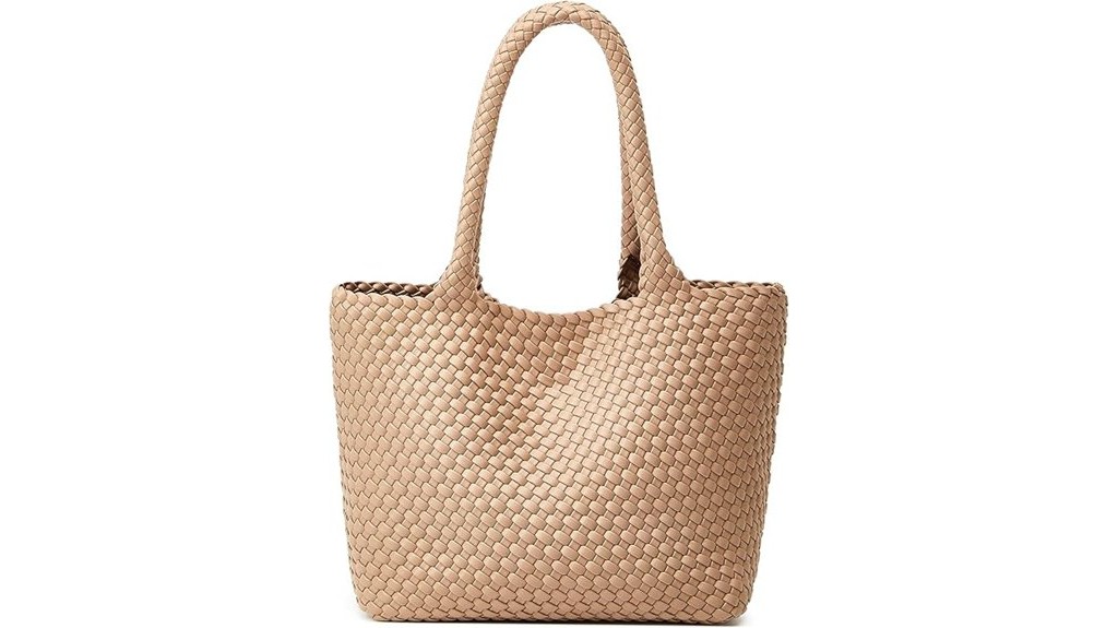 vegan leather tote bag