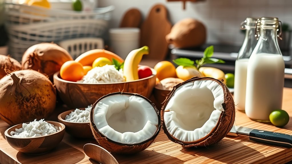 versatile tropical coconut fruit