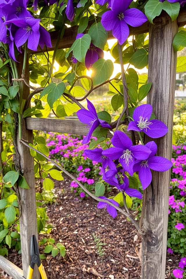 vertical climbing perennials