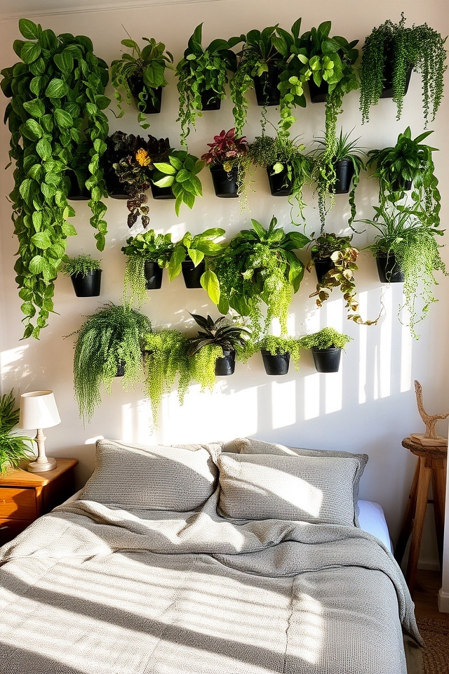 vertical garden bedroom decor