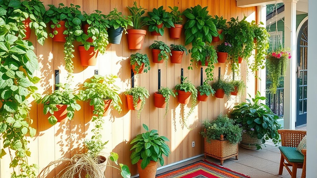 vertical garden wall creation
