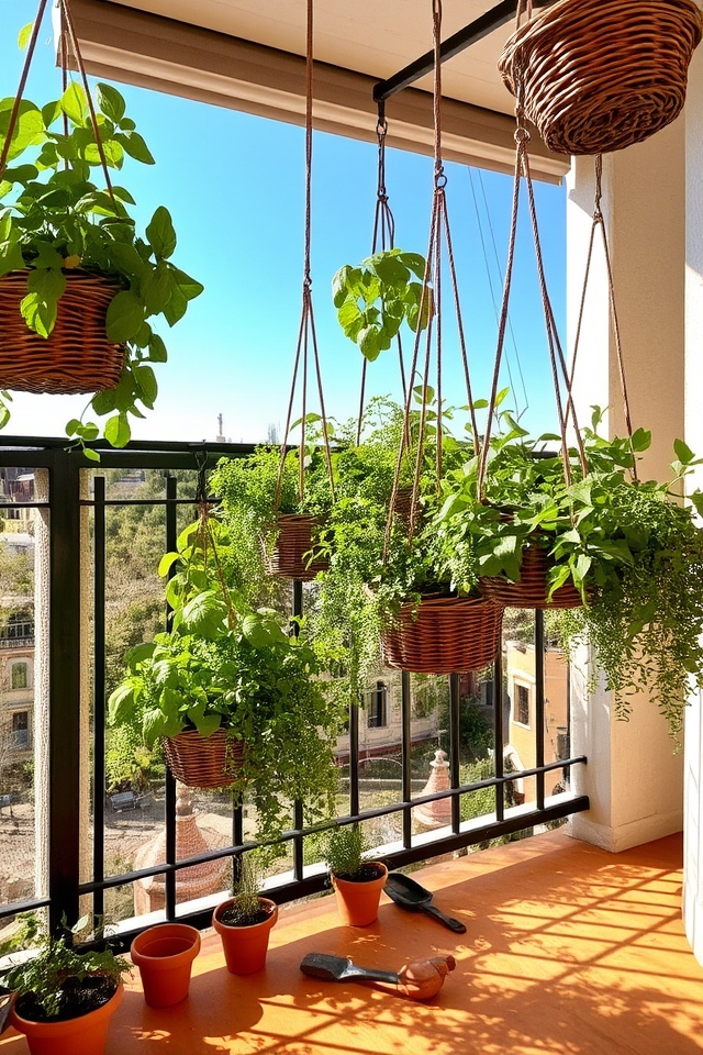 vertical gardening for herbs