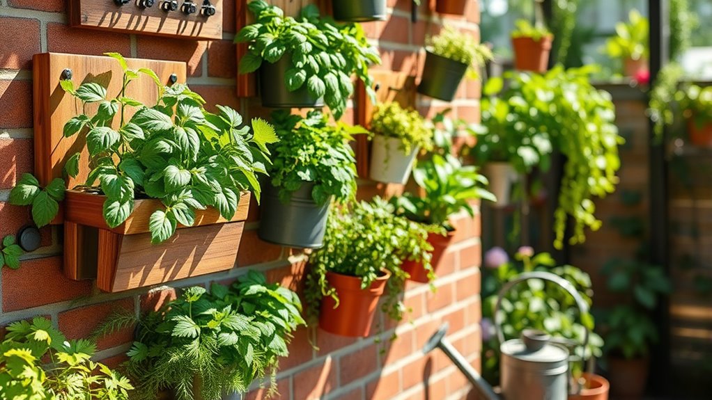 vertical gardening wall planters