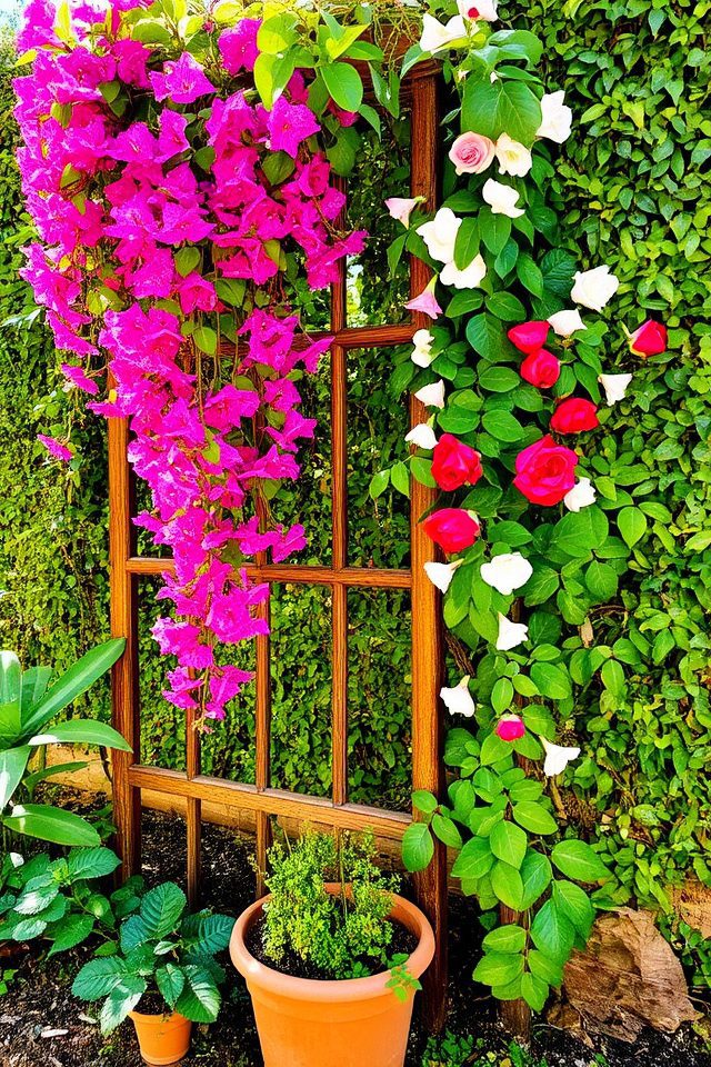 vertical gardening with climbing plants