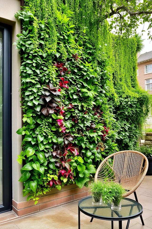 vertical gardens enhance aesthetics