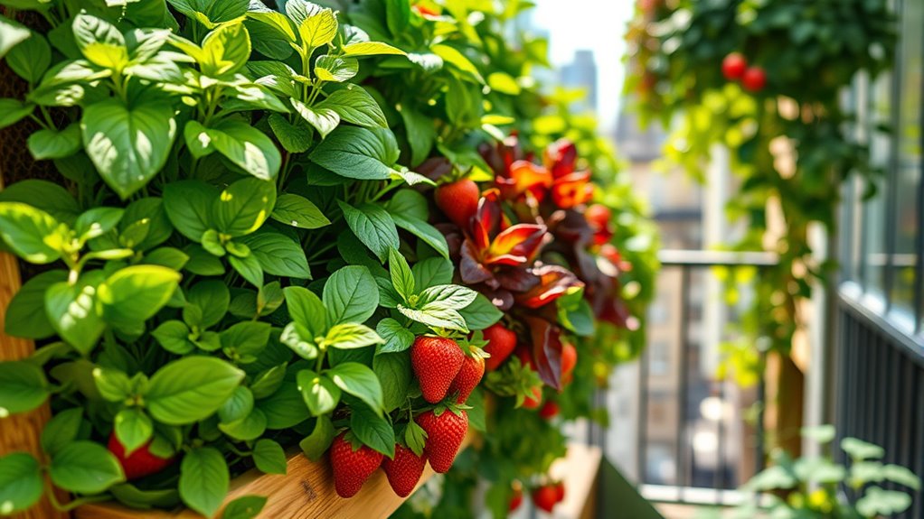 vertical herb and vegetable garden