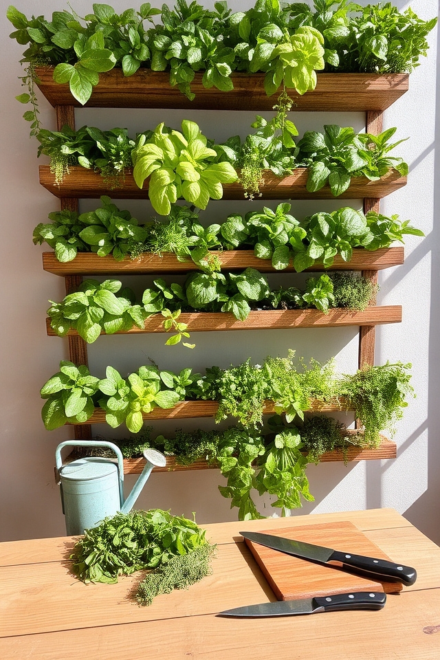 vertical herb garden solution