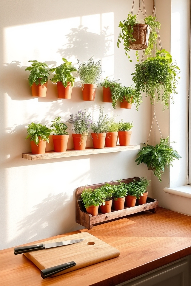 vertical herb gardening solution