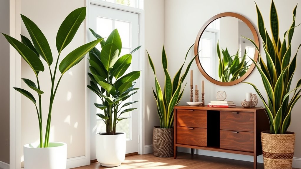 vertical interest with plants