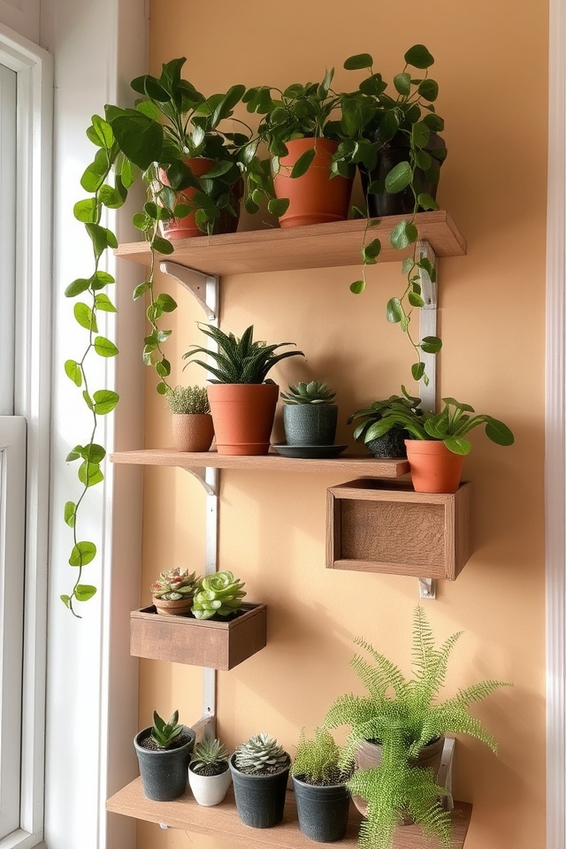 vertical plant display solution