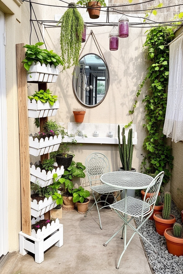 vertical small space garden design