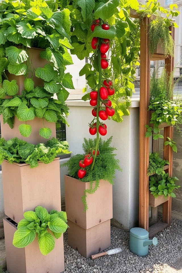 vertical space for gardening