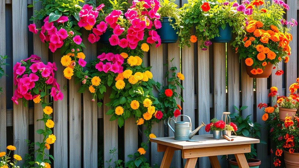 vibrant annual flower display