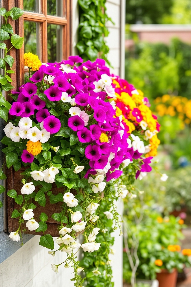 vibrant annuals for windows