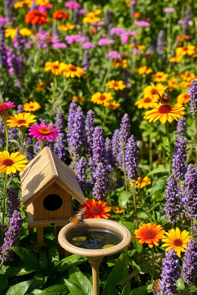 vibrant butterfly garden creation