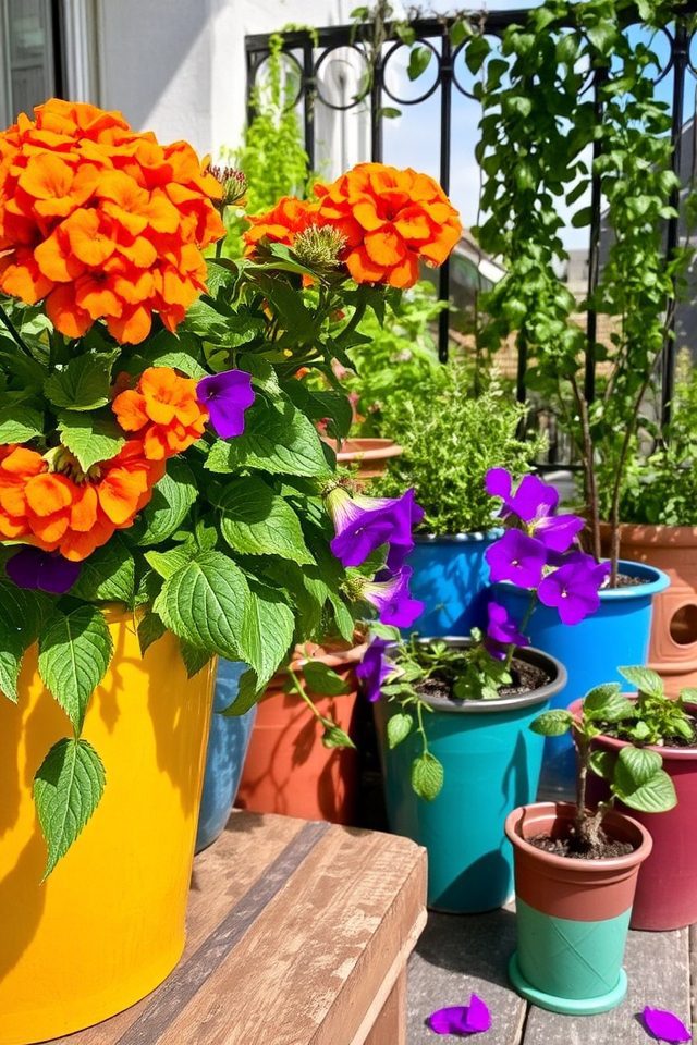 vibrant container gardening ideas