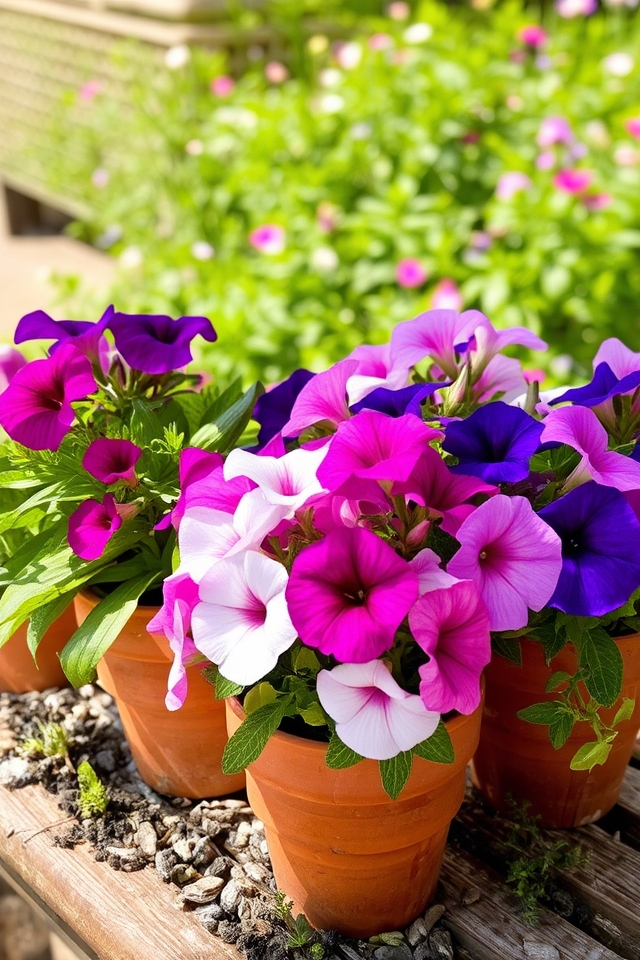 vibrant continuous blooming flowers