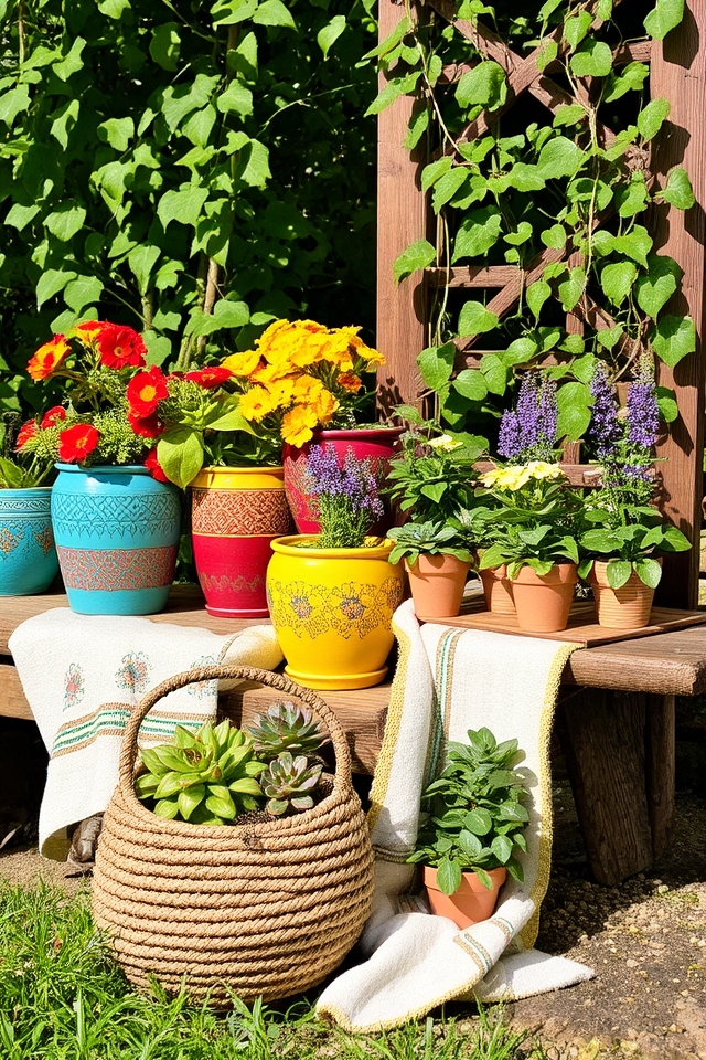 vibrant eco friendly garden decor