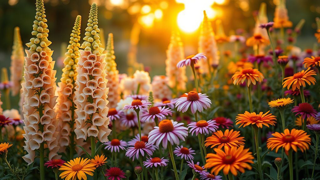 vibrant floral evening glow