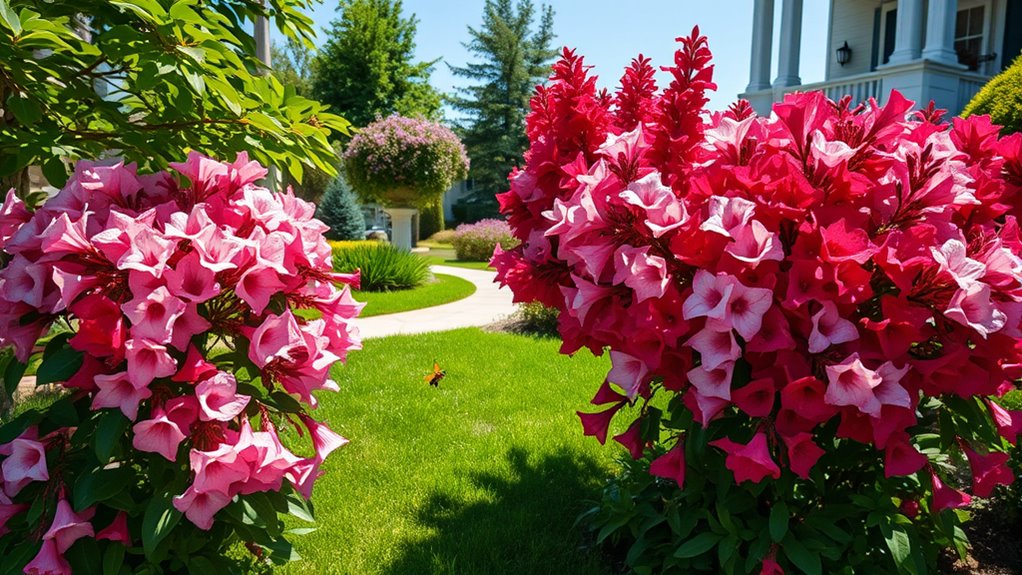 vibrant flowering shrub diversity