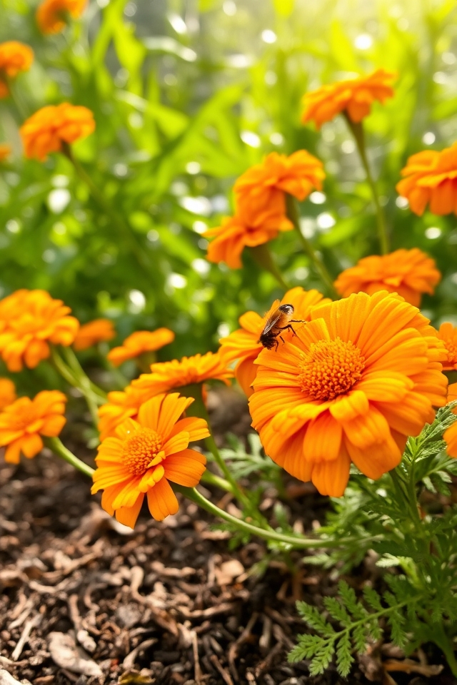vibrant flowers pest repellents