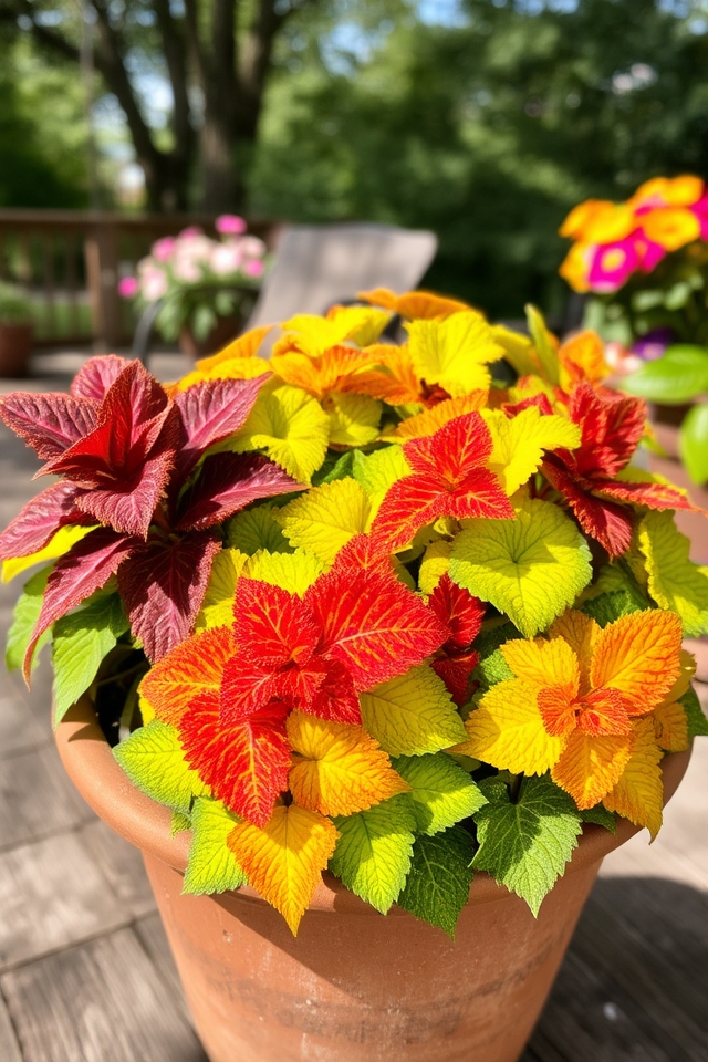 vibrant foliage for patios