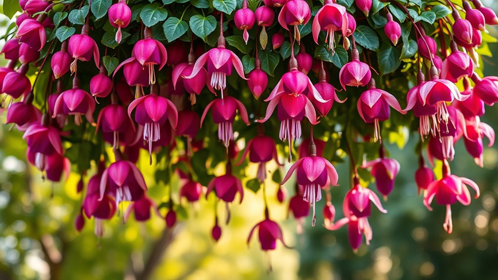 vibrant fuchsia flowers thrive
