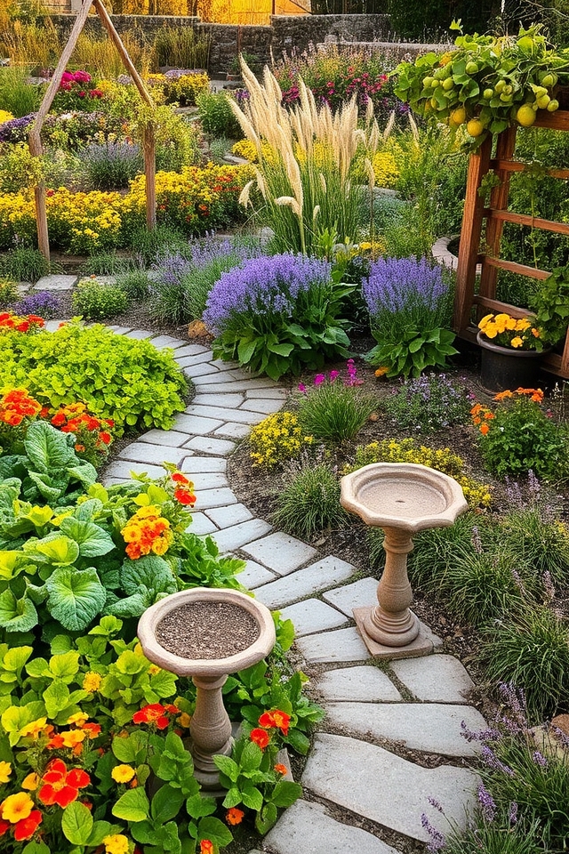 vibrant functional edible gardens