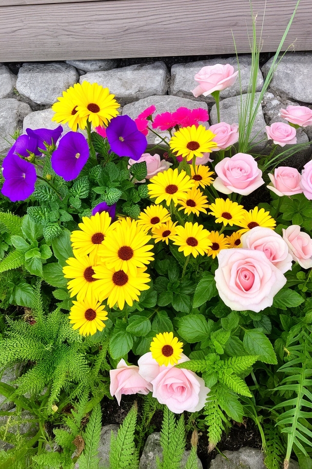 vibrant garden color schemes