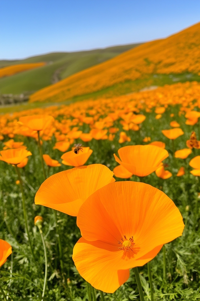 vibrant golden orange state flower